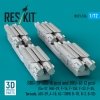 RESKIT RS72-0516 GBU-39 SDB (8 pcs) and BRU-61 (2 pcs) (Su-27, MiG-29, F-16, F-15E, F-22, F-35, Tornado, JAS-39, A-10, AC-130W, B-1B, B-2, B-52) (3D Printed) (1/72)
